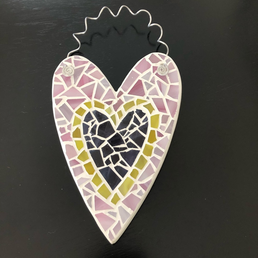 Handmade Mosaic Heart Wall Decor